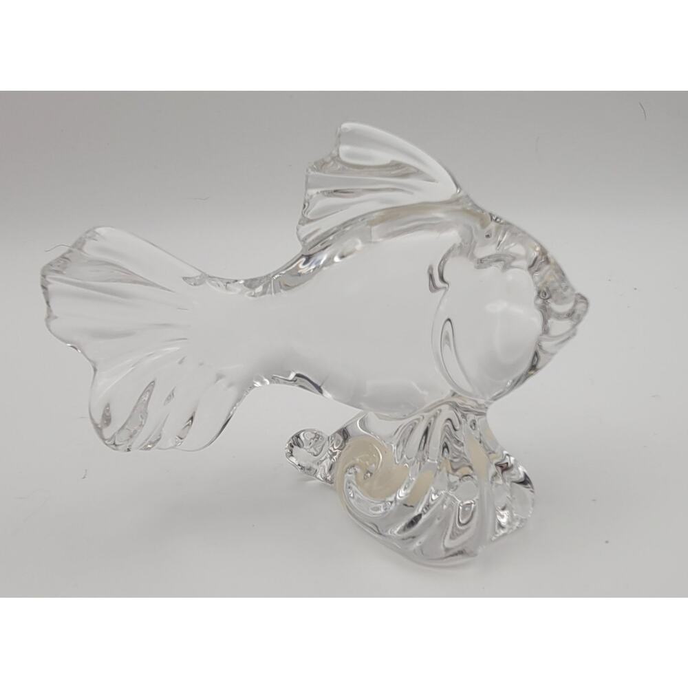 Princess House Pets 24% Lead Crystal Goldfish Figurine Collectible Paperweight